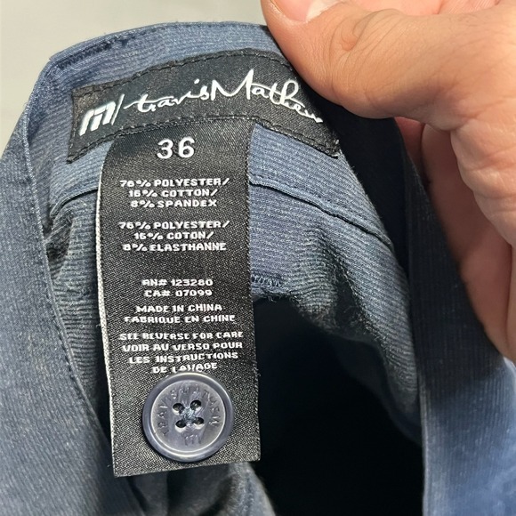 Travis Mathew Men 36x32 Navy Performance Stretch Casual Golf‎ Pant Preppy-3790 - Picture 4 of 9